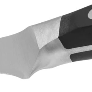 Couteaux à découper longs noirs à triple rivet et manche argenté pour trancher la jambonnette, la viande, la présentation alimentaire et le service en cuisine à usage quotidien - Product Image 5