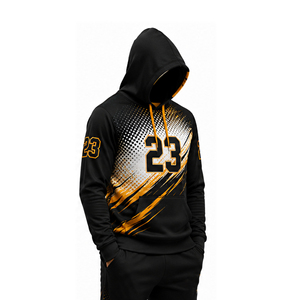 Sweat-shirts à capuche personnalisés pour hommes, impression par sublimation, vêtements de sport, entraînement en salle de sport, vêtements d'équipe, fitness, pull à capuche personnalisé - Product Image 1