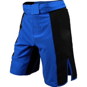 Shorts de combat MMA en toile imperméables personnalisables à taille mi-haute, motif uni, avec impression par transfert thermique, conception gratuite, service OEM - Product Image 2