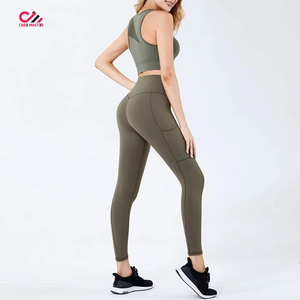 Conjuntos de Yoga de 2 Piezas para Mujer, Suaves y Cómodos, Talla Grande, Logotipo Personalizado, para Gimnasio, Fitness, Ropa Deportiva sin Costuras, Secado Rápido, Transpirable - Product Image 6