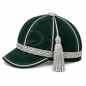 Modern Honour <b>Hat</b> Traditional Formal Ceremonial Headwear With Crown <b>Band</b> Decorative Tassel Custom Presentation Headwear - Product Image 2
