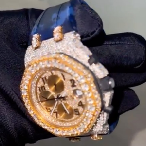 Relojes con Incrustaciones de Moissanita VVS |   Diseño de Esqueleto de Lujo |   Probador de Diamantes al por Mayor Aprobado - Product Image 3