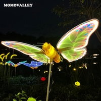 Momovalle extérieur jardin noël lumière displayslow tension luminaire led flottant papillon rue décoration éclairage