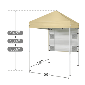 Toldo Exterior de 5x5 Pies con 1 Pared Lateral para Pérgola, Gazebo o Refugio - Product Image 6