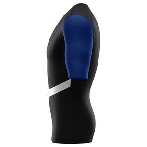 Camiseta Deportiva de Manga Corta para Hombre, Negra y Azul, con Estampado de Águila, de Secado Rápido, de Poliéster, para Natación - Product Image 2