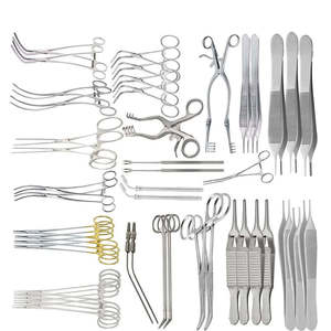 Ensemble complet de 52 instruments chirurgicaux manuels en acier de haute qualité pour chirurgie vasculaire, personnalisé, certifié CE ALI VA - Product Image 2