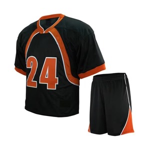 Uniforme de lacrosse professionnel de haute qualité pour l'entraînement sportif masculin, maillot imprimé à col en V avec short, uniforme de lacrosse pour hommes - Product Image 4