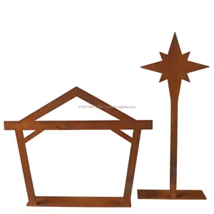 ฉากการประสูติที่ทำด้วยมือที่มีนางฟ้าเหมาะสำหรับตกแต่งบ้านเทศกาลคริสต์มาสการแสดงบนโต๊ะงานเฉลิมฉลองในวันหยุดทางศาสนา - Product Image 5