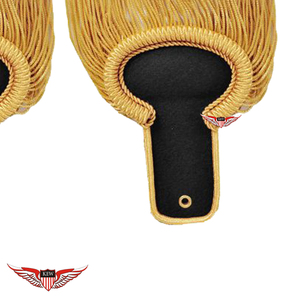 Epaulettes Francesas Napoleónicas Doradas con Luna, Epaulettes de Banda de Marcha con Flecos en Espiral Dorados, Epaulettes Tácticas de Alta Calidad - Product Image 3