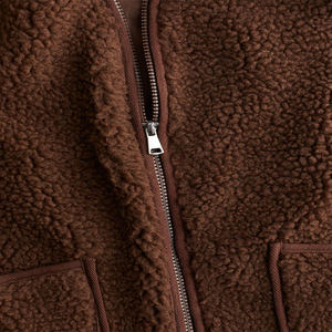 Chaleco de plumón para mujer, chaqueta de invierno para hombre, abrigo unisex personalizado de estilo urbano, chaleco de forro polar Sherpa, a la moda, OEM - Product Image 2