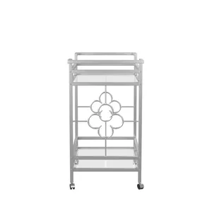 Chariot de service alimentaire en métal fait main, chariot roulant moderne pour la maison, l'hôtel, le restaurant, les banquets, les mariages, les événements, les services de traiteur, de qualité supérieure - Product Image 5