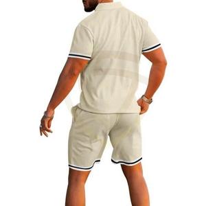 Ensemble deux pièces pour homme 100% coton, ensemble de t-shirts polo en coton et shorts pour homme, fabriqué au Pakistan - Product Image 6