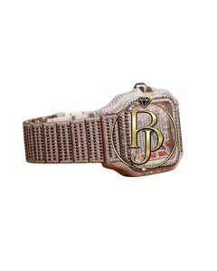 Montre-bracelet de luxe carrée sertie de diamants, lunette ornée, cadran étincelant, chiffres romains rouges, couronne en pierres précieuses, élégante en acier inoxydable - Product Image 6