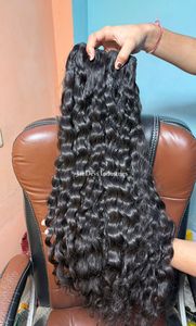 Wholesale Raw Indian Hair Bundles Vendors Virgin Cuticle Aligned Hair Weave Bundles Double Drawn <b>Cheap</b> Human Hair <b>Extension</b> - Product Image 5