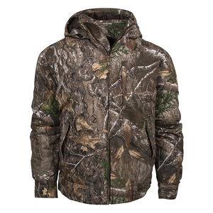 Chaqueta de Caza de Camuflaje de Lona Transpirable Personalizada OEM |   Logotipo frontal impreso en alta definición |   Anti-UV |   Caza de Ciervos en Terrenos Altos, Pesca, Actividades al Aire Libre - Product Image 2