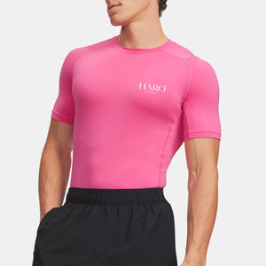 Chemise de compression de sport respirante et anti-transpiration pour hommes, manches longues, pour le football, la course à pied et l'entraînement - Product Image 1