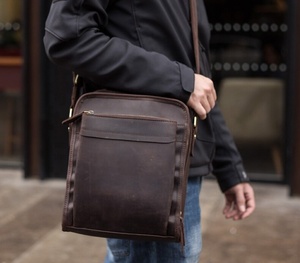 Bolso Bandolera de Cuero Vacuno Vintage de Primera Capa, Estilo Crazy Horse, para Mujer, MBF-0429 - Product Image 2