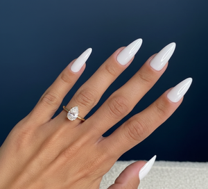 Anillo de Compromiso con Diamante Cultivado en Laboratorio de 2.00 Ct, Certificado por IGI, Corte Pera VVS2 F, Oro Amarillo de 14K, Chapado en Rodio, Venta al Por Mayor - Product Image 4