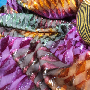 Nueva llegada de las mujeres de terciopelo nupcial somalí Maqbal Dirac vestido lujoso diseño de sarga de Jacquard respetuoso con el medio ambiente trabajo hecho a mano para la boda - Product Image 2