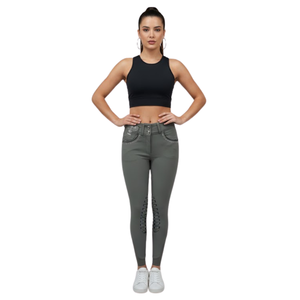 Pantalon d'équitation Signature avec patchs aux genoux - Product Image 2