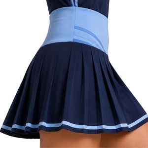Ensemble polo et jupe plissée bleu marine pour femme, vêtements de sport personnalisés, respirants, à séchage rapide, haute performance - Product Image 3