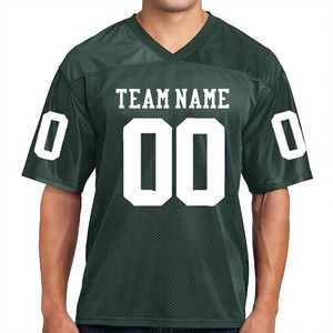 Maillots de football personnalisés en tissu interlock, impression DTF, fabricant OEM, séchage rapide, uniformes sportifs professionnels - Product Image 1