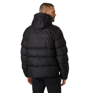 Veste d'hiver décontractée pour homme GYM Active, de haute qualité, noire, respirante, coupe-vent, imperméable, en polyester, doublée de polaire et de laine, à séchage rapide - Product Image 6