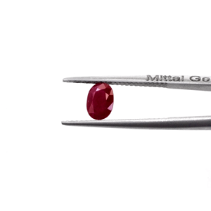 Rubis africains naturels calibrés ovales 6x8mm, pierres précieuses facettées naturelles pour la création de bijoux, prêtes à l'emploi - Product Image 2
