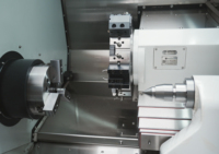 Tour CNC LK-200L pour tiges fines et longues de capteurs, avec pointe tournante MT5 en option, équipement de tournage en fonte anti-vibration