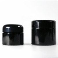 Pot en verre améthyste noir opaque de qualité supérieure, couleur originale, 5-1000 ml, avec couvercle en bakélite