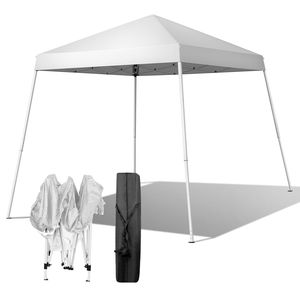 Tenda Portatile 2,4 x 2,4m Bianca per Uso Domestico, Impermeabile, Pieghevole, Design Pop-up - Product Image 1