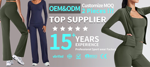 3 Piece Breathable Eco-Friendly Spandex/Polyester <b>Workout</b> Yoga Set for Women Sports Bra Leggings <b>Jacket</b> Thumbholes High Waist - Product Image 4
