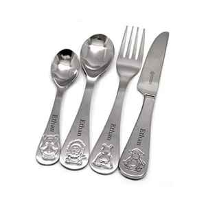 Ensemble de couverts de cuisine en métal martelé, nouveau design, couleur argent, design moderne, en acier inoxydable, pour la cuisine, les repas et les événements - Product Image 3