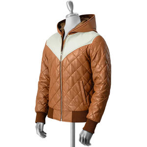 Blouson matelassé pour homme, personnalisable OEM, veste d'hiver rembourrée pour l'extérieur, unisexe, imperméable, décontractée, avec fermeture éclair - Product Image 2
