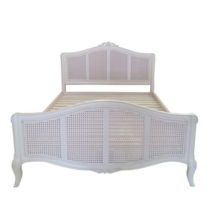 Colección París, Elegante Cama de Madera de Caoba Sólida de Estilo Francés, Muebles de Dormitorio de Lujo para Proyectos Hoteleros - Product Image 1