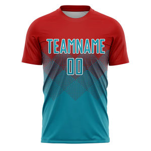 Camisetas de Fútbol Sublimadas de Poliéster Transpirable de Última Generación con Diseño Personalizado para Adultos, Logotipo del Club, Jersey de Entrenamiento - Product Image 1