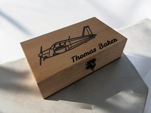 Caja de Madera Impresa de Alto Brillo, Caja de Joyería Pulida, Caja de Almacenamiento de Madera Impresa para Accesorios de Lujo, Cajas Decorativas de Almacenamiento - Product Image 3