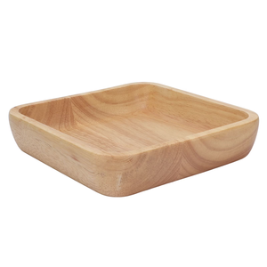 Square Shape Natural Wooden Bowl Home Kitchen and <b>Table</b> Top Wood Bowl Good Quality Handmade - Product Image 1