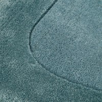 Tapis de luxe bleu en peluche, doux, en viscose et laine, moderne, tufté, pour salon, chambre, tapis d'intérieur confortable, décoration minimaliste