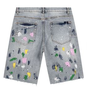 Shorts en jean pour hommes, modernes, décontractés, en coton extensible, déchirés, taille mi-haute, élégants, pour le quotidien, vente en gros directe d'usine à prix abordable - Product Image 3