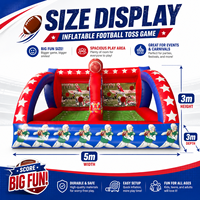 Jeu de football gonflable commercial en PVC de qualité supérieure, couleur personnalisable, jeu de défi pour événements, fêtes, festivals, location