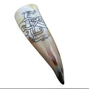 Crestes de corbeau nordiques artisanales en corne de buffle, écologiques, style viking, articles de bar médiévaux, cadeau pour guerriers et collectionneurs, qualité supérieure - Product Image 2