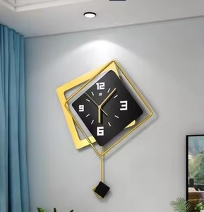 Latest Design Round Metal <b>Wall</b> <b>Clock</b> Analog Quartz Silent Design Minimalist Style Living Room <b>Decoration</b> Use Metal <b>Wall</b> <b>Clock</b> - Product Image 2