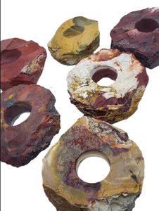 Portavelas de Piedra Natural Tallado a Mano de Jaspe Mookaite, Gema de Ágata Curativa, Venta al por Mayor - Product Image 6