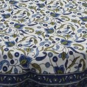Handcrafted Block Printed Floral Elegant Cotton Dining <b>Table</b> <b>Cover</b>-Customizable Durable Eco-Friendly for Wedding Home Use - Product Image 4