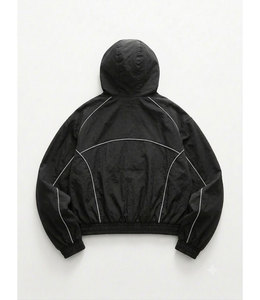 Private Label Windbreaker <b>Jacket</b> Lightweight Waterproof Hooded Outdoor <b>Jacket</b> Custom OEM ODM Manufacturer - Product Image 2