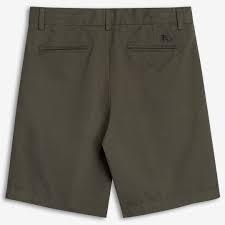 Pantalones cortos chinos ajustados para hombre, pantalones cortos informales de sarga de algodón de primera calidad, pantalones cortos de verano para golf y caminar, pantalones cortos versátiles de color verde caqui para hombre - Product Image 3