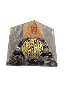 Pyramide en cristal avec sphère d'améthyste et incrustation de cuivre, décoration d'intérieur, vente en gros auprès d'un fabricant indien - Product Image 6