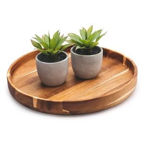 Juego de bandejas de madera decorativas para servir, artículos de madera natural ecológicos de primera calidad, Bandejas para servir postres de calidad superior - Product Image 5