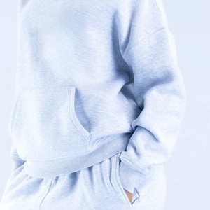 Sudaderas con Capucha Tejidas Transpirables Antiarrugas para Mujer, Tallas Grandes, con Hombros Caídos, Puños y Dobladillo Acanalados, Diseño Nuevo, Logotipo Personalizado, Venta al por Mayor OEM - Product Image 6